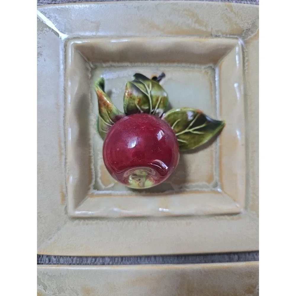 Vingtag Enchanto Co G117 Calif Usa 3D Apple‎ Wall Hanging Set Of 3